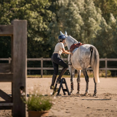 Scaletta pieghevole 60 cm per equitazione – nera | equi-clic
