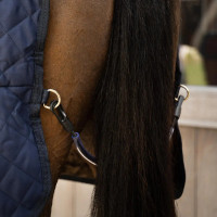 Coperta da presentazione cavallo 160 g blu navy 165