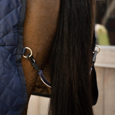 Coperta da presentazione cavallo 160 g blu navy 165
