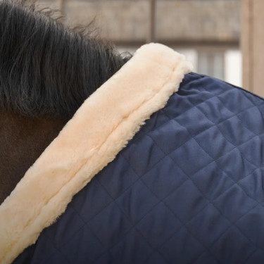 Coperta da presentazione cavallo 160 g blu navy 165