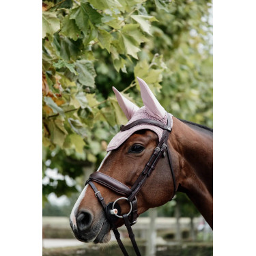 Cuffia antimosche cavallo velluto viola | equitazione Cuffia antimosche cavallo velluto viola | equitazione