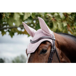 Cuffia antimosche cavallo velluto viola | equitazione Cuffia antimosche cavallo velluto viola | equitazione