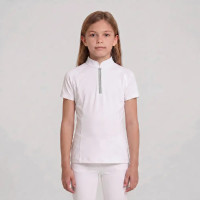 Camicia concorso equitazione bimba rosa glitter 160
