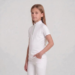 Camicia concorso equitazione bimba rosa glitter 160