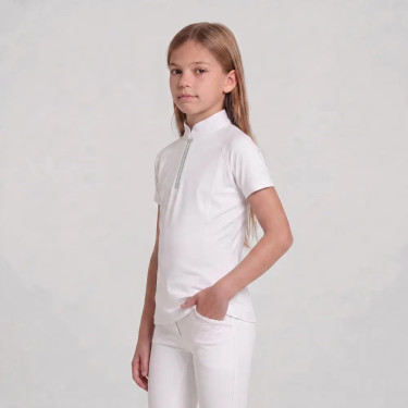 Camicia concorso equitazione bimba rosa glitter 160