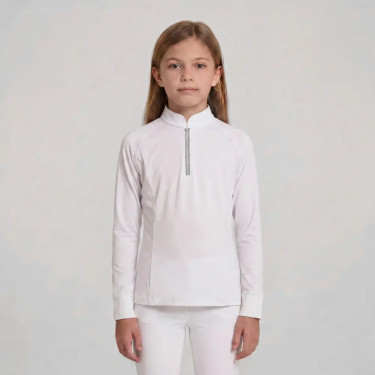 Camicia concorso equitazione ragazza ML rosa 160 | EQUI-CLIC