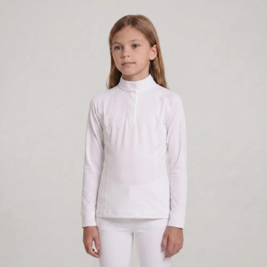 Camicia equitazione concorso ragazza maniche lunghe 160
