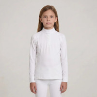 Camicia equitazione concorso ragazza maniche lunghe 160