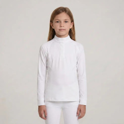 Camicia equitazione concorso ragazza maniche lunghe 160