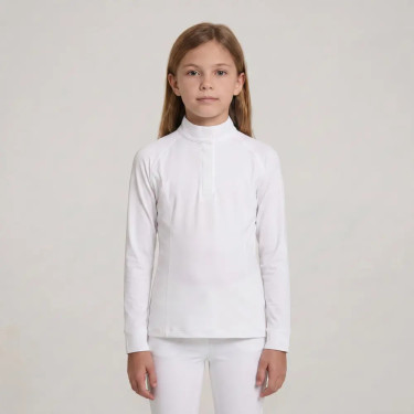Camicia equitazione concorso ragazza maniche lunghe 160