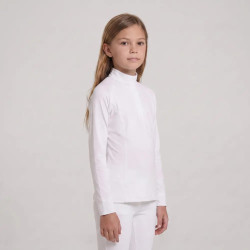 Camicia equitazione concorso ragazza maniche lunghe 160