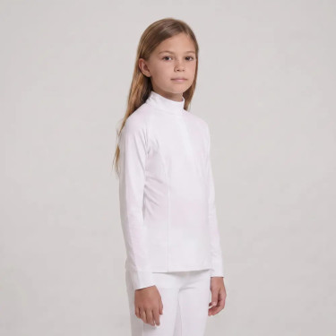 Camicia equitazione concorso ragazza maniche lunghe 160