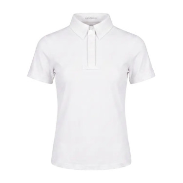 Camicia equitazione gara bambino maniche corte bianca 160