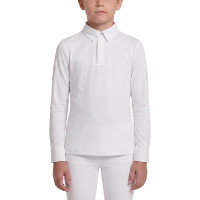 Camicia da concorso equitazione ragazzo bianca 160