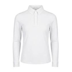 Camicia da concorso equitazione ragazzo bianca 160
