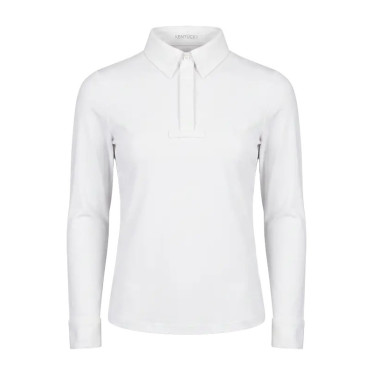 Camicia da concorso equitazione ragazzo bianca 160