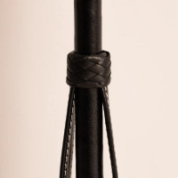 Frusta da salto equitazione pelle 65 cm marrone chiaro