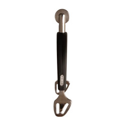 Speroni a ruota grande in acciaio inox con gomma 30 mm Velari Acciaio inossidabile Argento