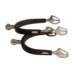 Speroni a rotella media in acciaio inox con gomma 30 mm Velari Acciaio inossidabile Argento