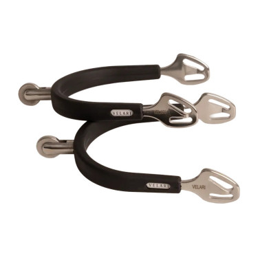 Speroni a rotella media in acciaio inox con gomma 30 mm Velari Acciaio inossidabile Argento