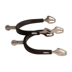 Speroni a rotella media in acciaio inox con gomma 30 mm Velari Acciaio inossidabile Argento
