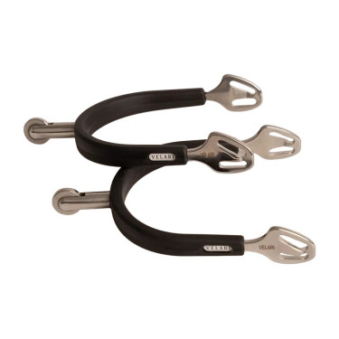 Speroni a rotella media in acciaio inox con gomma 30 mm Velari Acciaio inossidabile Argento