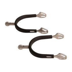 Speroni a rotella media in acciaio inox con gomma 30 mm Velari Acciaio inossidabile Argento