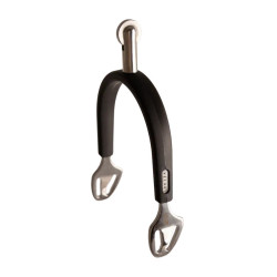 Speroni a rotella media in acciaio inox con gomma 30 mm Velari Acciaio inossidabile Argento