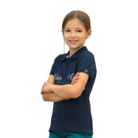Polo Bambino Uripa Flags & Cup Blu navy