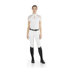 Polo da concorso Teresa Ego7 maniche corte donna Bianco