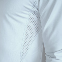 Herren-Poloshirt Cartago langarm Flags & Cup Bianco