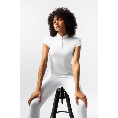 Maglia equitazione donna Horze Mina con mezza zip