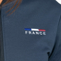 Felpa con Zip Bambino France Edizione Limitata Flags & Cup Blu navy