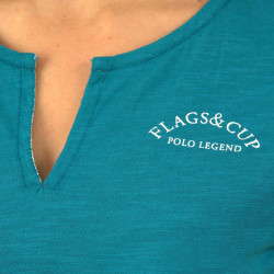 T-Shirt Donna Ocana Flags & Cup T-Shirt Donna Ocana Flags & Cup