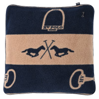 Cuscino HV Polo Gwenny stampato Marino / cammello Blu