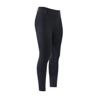 Leggings da equitazione per bambini Imperial Riding Laura FullGrip bambino Nero
