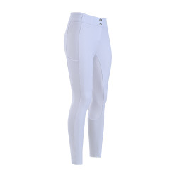 Pantaloni da equitazione Imperial Riding GlamRide FullGrip donna Bianco