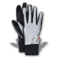 Guanti Imperial Riding Hide&Shine Hi-Viz donna Nero / riflettente