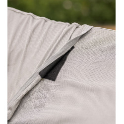 Coperta antimosche Waldhausen FlyControl con copricollo Grigio argento