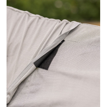 Coperta antimosche Waldhausen FlyControl con copricollo Grigio argento