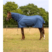 Coperta antimosche Waldhausen FlyControl con copricollo Blu