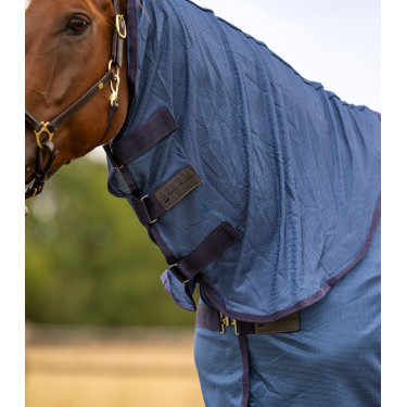 Coperta antimosche Waldhausen FlyControl con copricollo Blu
