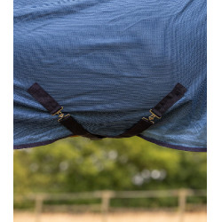 Coperta antimosche Waldhausen FlyControl con copricollo Blu