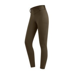 Leggings da equitazione termici ELT Rena donna Marrone verde
