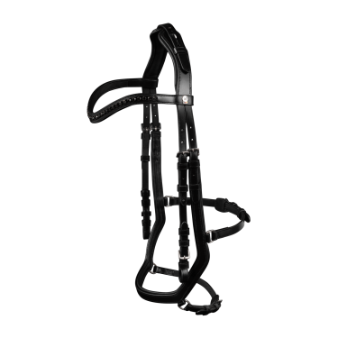 Briglia Waldhausen X-Line Relaxation capezzina anatomica Nero