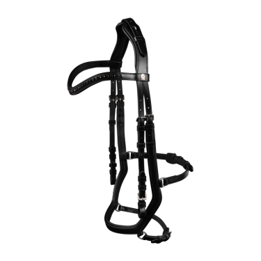 Briglia Waldhausen X-Line Relaxation capezzina anatomica Nero