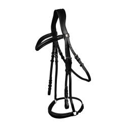 Filetto Waldhausen X-Line London con capezzina tedesca Nero