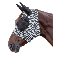 Maschera anti-mosche Waldhausen Puck Zebra Nero / bianco