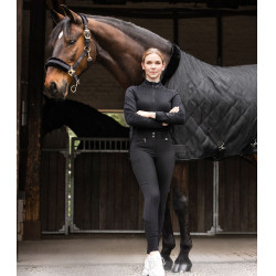 Pantaloni da equitazione ELT Micro Sport in silicone a vita alta Nero Pantaloni da equitazione ELT Micro Sport in silicone a vita alta Nero