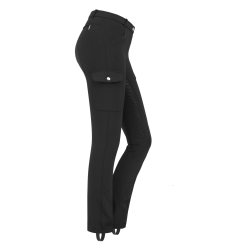 Pantaloni da equitazione ELT Micro Jodhpur Cargo silicone Nero